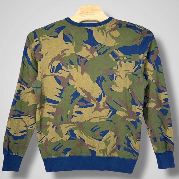 G-Star RAW Camo Print Sweatshirt Military Style Crew Neck Pullover Mens Large‎ - Picture 3 of 11